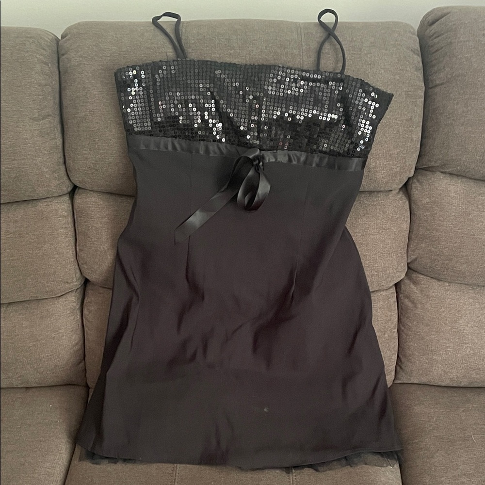 Pulse Black Sequin Mini Dress